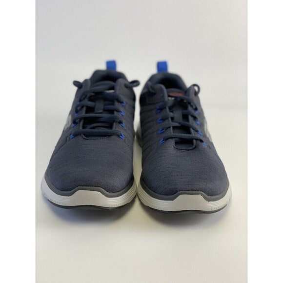 Skechers Flex Advantage 4.0 Navy Lace Sneaker Comfort Memory Foam 232227 Men 8.5 - Picture 3 of 10